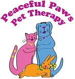 Peaceful Paws Pet therapy logo